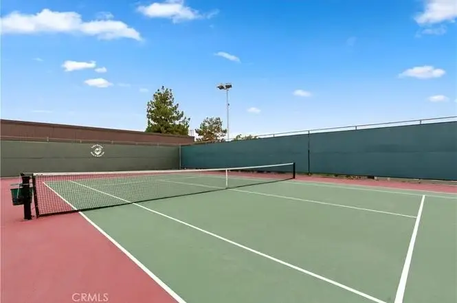 Tennis Court with a blue and green surface